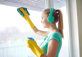 cleaning with music
